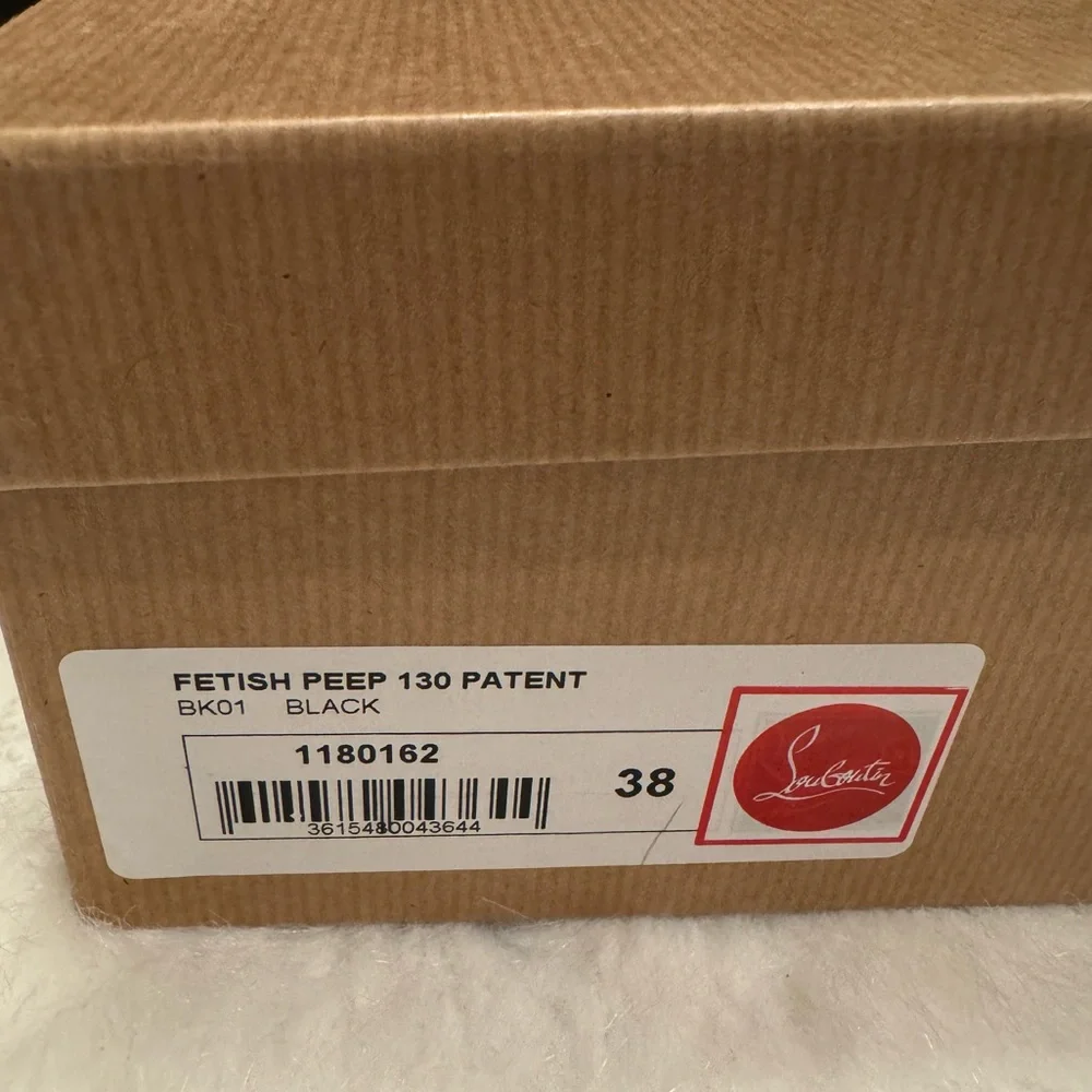 Christian Louboutin Fetish Peep Toe Pumps 130mm - Picture 3 of 10